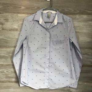 H&M Blouse with Butterfly Pattern